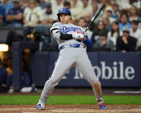 Dodgers shut down by Brewers in NLCS opener as lineup struggles again