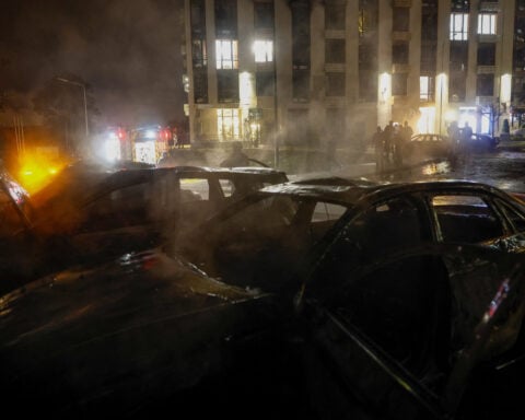 Russian strike on Kyiv residential building kills two, injures at least nine, officials say