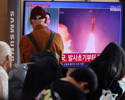 North Korea's Kim showcases missile capable of reaching US as Trump signals possible meeting