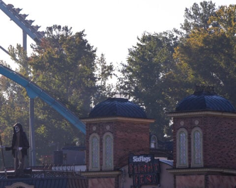 A man falls to his death from a Six Flags roller coaster in Georgia