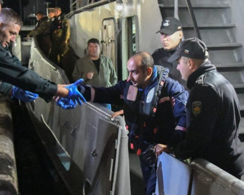 Eleven sailors missing after drone sinks ship off Bulgaria