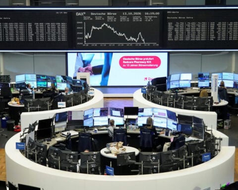 European shares edge up after solid ASML results, healthcare gains
