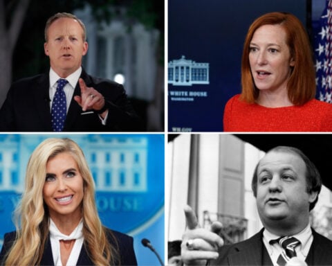 From behind the podium, White House press secretaries had some memorable moments