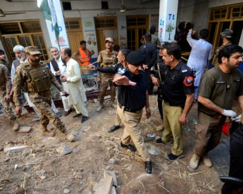 Thirty-four children and a teacher killed in Pakistan school roof collapse