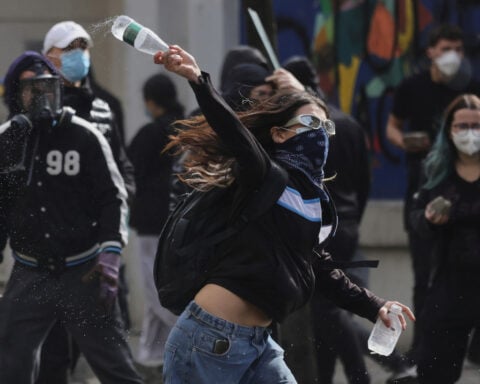 Youths clash with police for a 3rd day in Albania’s anti-government protests