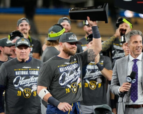 Brewers slugger Jake Bauers wins NLCS MVP award against hometown Dodgers