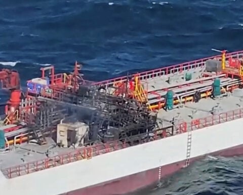 Romania resumes search for seven missing sailors from drone-hit ship