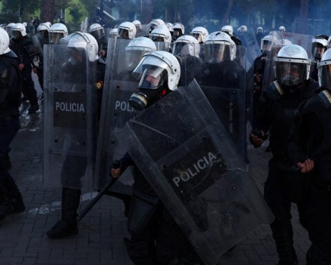 Thousands march in Albanian capital as anti-government protests spread