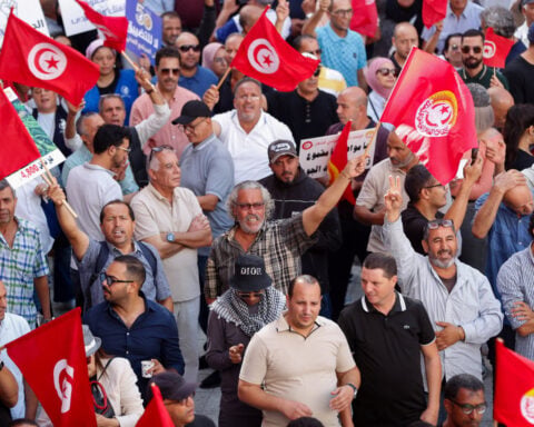 Tunisians stage biggest protest in years against President Saied