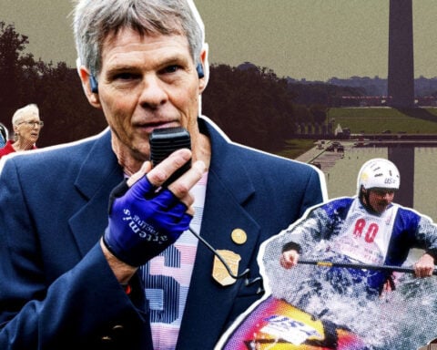Olympic canoeist at center of Reflecting Pool scandal becomes a Trump foil