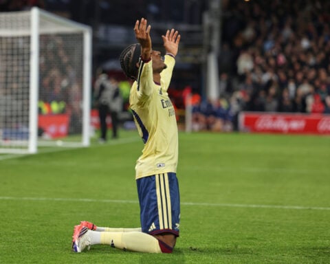 Goal from halfway line helps surprise package Brighton win 5-0 as Arsenal leaves it late at Forest
