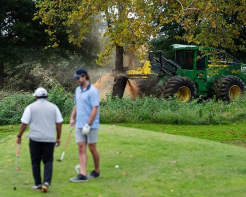 DC golf course at center of fight over tree clearing to start renovations next month, Trump says