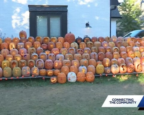 Kansas man carves nearly 400 pumpkins for Halloween display, raises money for charity