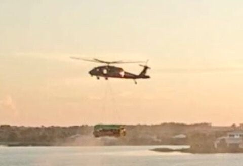 Why a Black Hawk helicopter carried a school bus over Babcock Ranch and dropped it in a lake