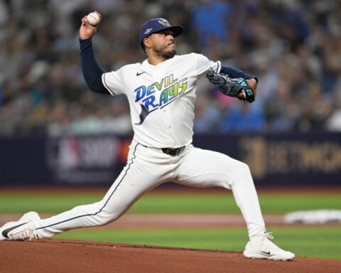 `Fastball Freddy' Peralta earns ALCS MVP award after pitching the Rays into the World Series