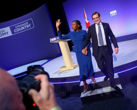 Britain's Conservatives make pre-budget pitch to cut spending and borrowing