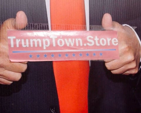 T-shirts and silver balls: Politics get mixed in with the profane at a Trump store