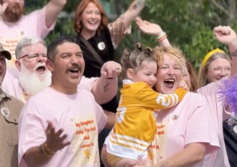 Three-year-old Atlanta girl celebrates end of leukemia treatment: "One of those magic moments"