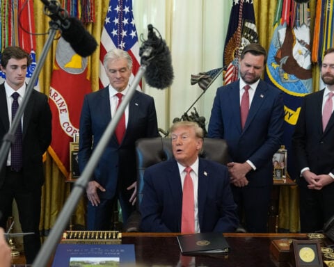 The Latest: Trump campaigns in North Carolina as part of final GOP push before midterms