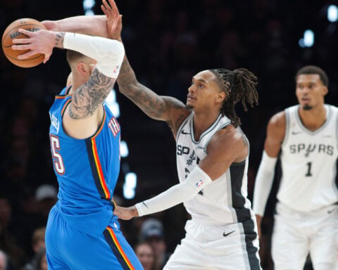 Gilgeous-Alexander, Thunder roll past Spurs 116-104 in first matchup since conference finals defeat