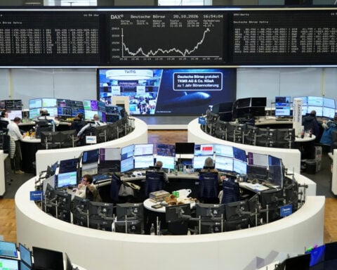 Strong earnings help European shares erase nearly all losses from French unrest