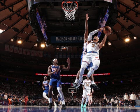 The Knicks raised a banner to the MSG rafters. Then LeBron James and the 76ers brought them back to earth