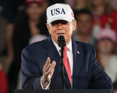 The Latest: Trump rallies for Darline Graham in South Carolina’s US Senate race