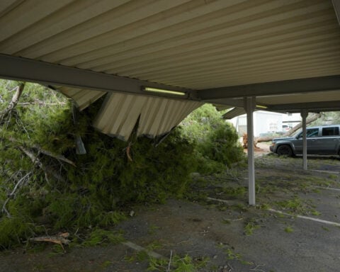 Hail the size of golf balls pummels parts of Arizona as rare storm moves through the West