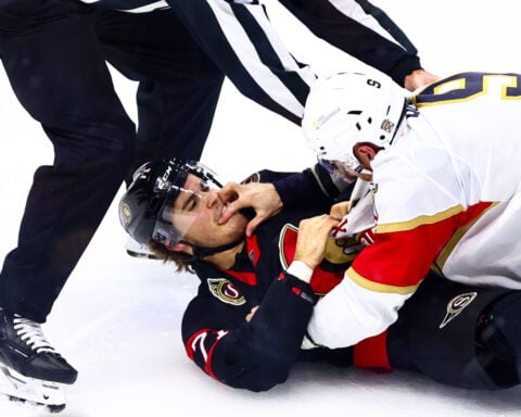 Senators beat Panthers 5-1 as Brady Tkachuk scores in return to Ottawa but gets hostile reception