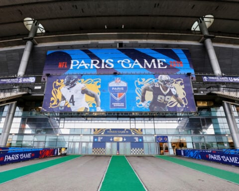 The stadium hosting Sunday's NFL game in Paris has seen much sporting drama but also a terror attack