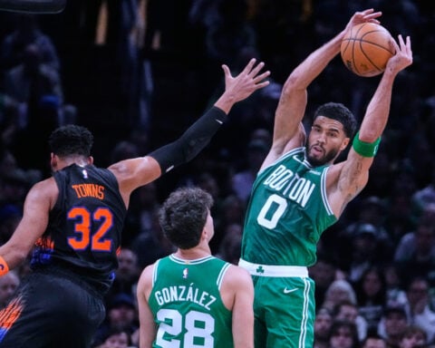 Jayson Tatum vents over Jaylen Brown's 'cap' post as Celtics win overshadowed by trade drama talk