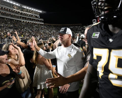 Keyone Jenkins throws TD pass in double OT and UCF knocks off No. 2 BYU 39-31