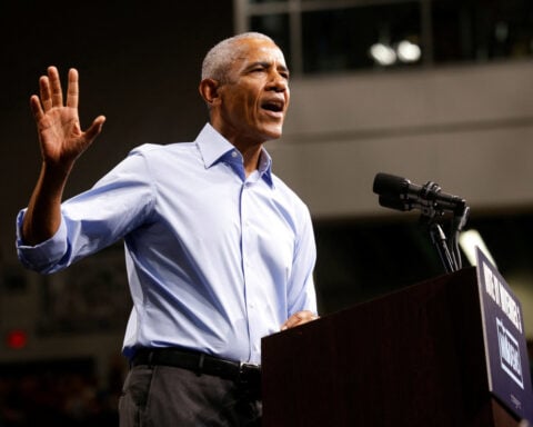 Trump campaigns in Michigan a day after Obama rallies Democrats