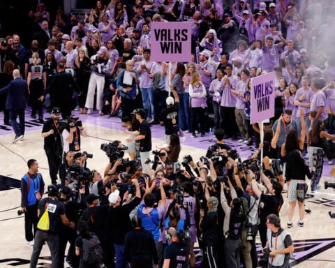 Kiah Stokes' big night on both ends leads Valkyries past Dream 64-55 and within a win of WNBA title