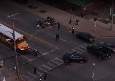LMPD: 7 hospitalized after wanted man crashes into vehicle, JCPS bus in west Louisville