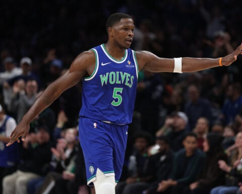 T-wolves' Anthony Edwards needs procedure on right knee, will miss several weeks, AP source says