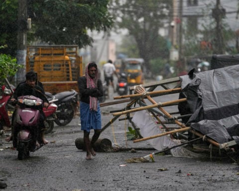 Cyclone Arnab hits India's Andhra Pradesh state as tens of thousands are evacuated