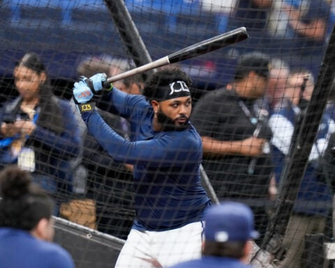 Junior Caminero injures foot during Rays' rally but says he'll play in World Series Game 5