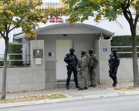 Serbian police say assailant killed after attacking officer outside the Israeli Embassy in Belgrade