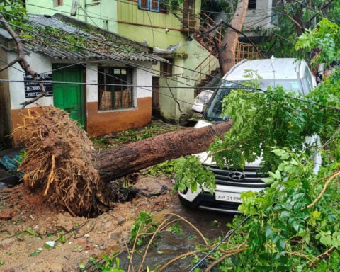 Three killed, thousands evacuated as Cyclone Arnab hits eastern India