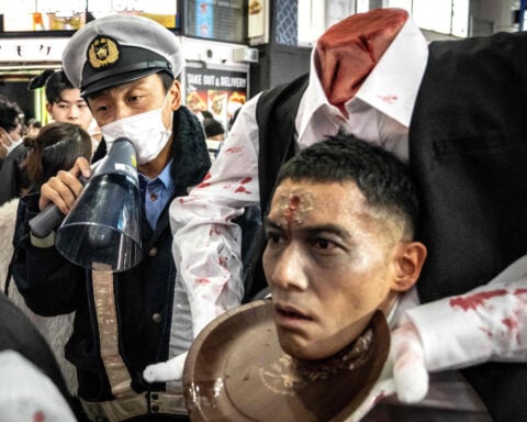 This busy Tokyo neighborhood draws thousands of Halloween visitors. Some locals have had enough of the party
