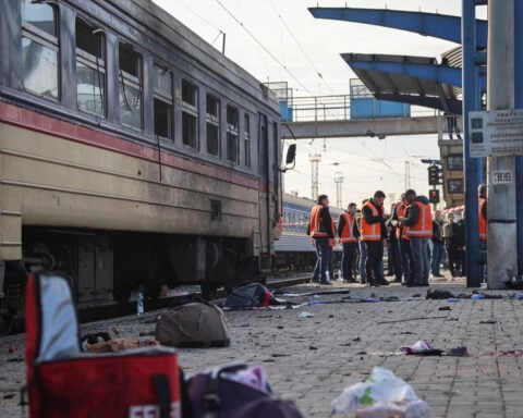 Russian drone strike kills 14 on Ukrainian rail platform, 6 die in other attacks