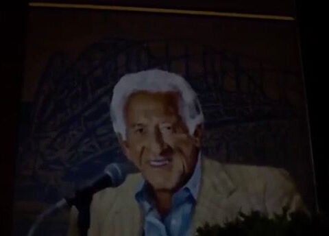 Brewers fans choose special location near Uecker mural to watch Championship Parade