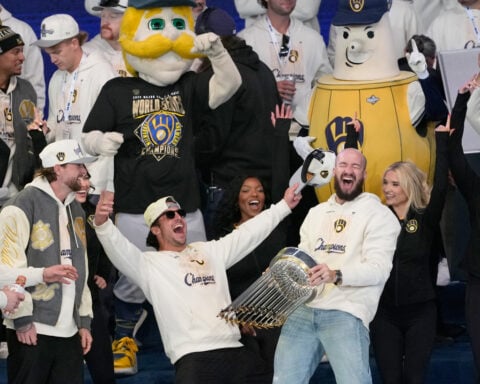 Brewers fans flood Milwaukee streets for a long-awaited World Series victory celebration
