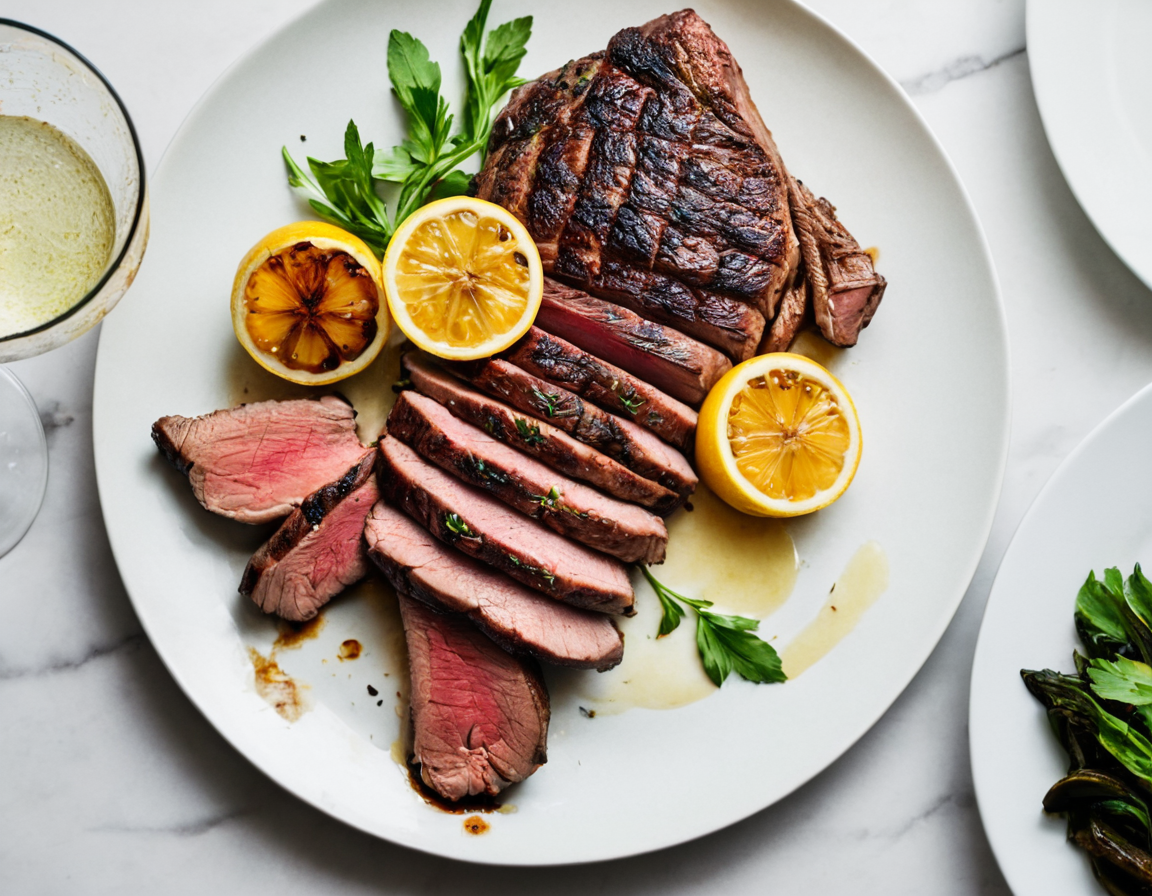 Grilled Leg of Lamb With Lemon-Garlic Marinade