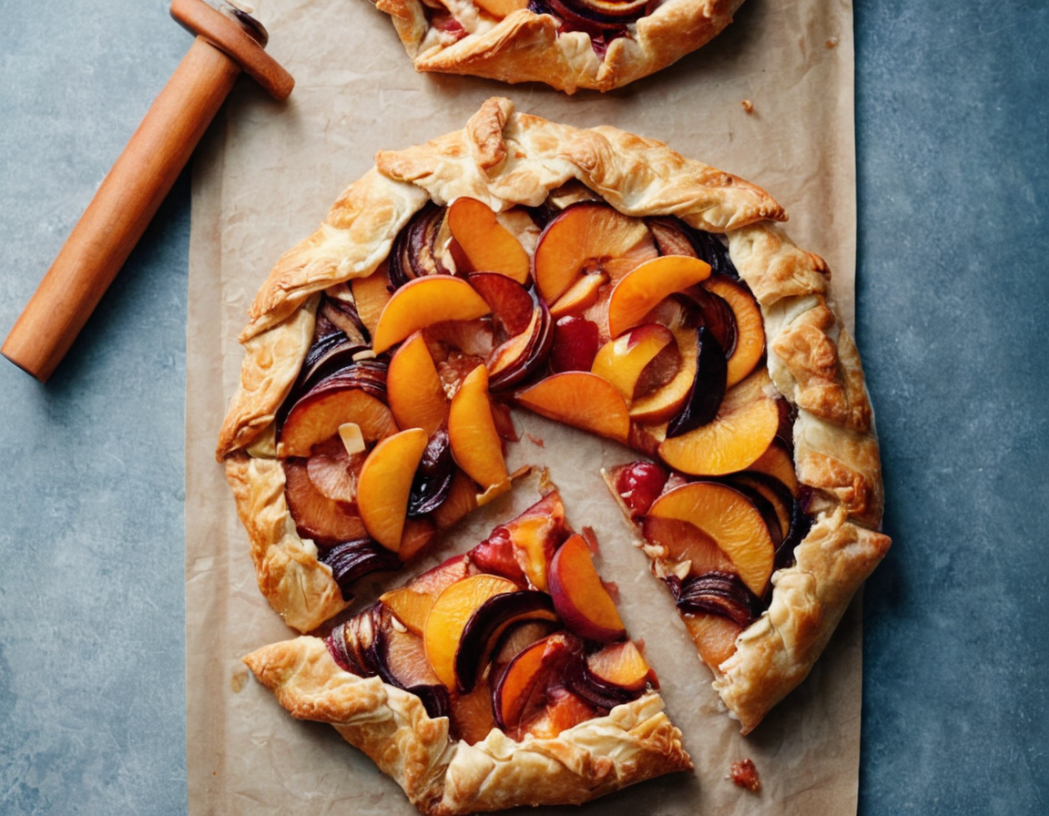 Ruffled Galette With Stone Fruit