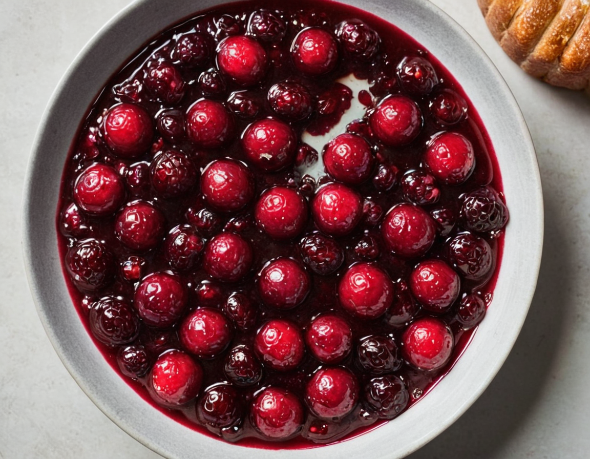 Red Wine Cranberry Sauce With Honey