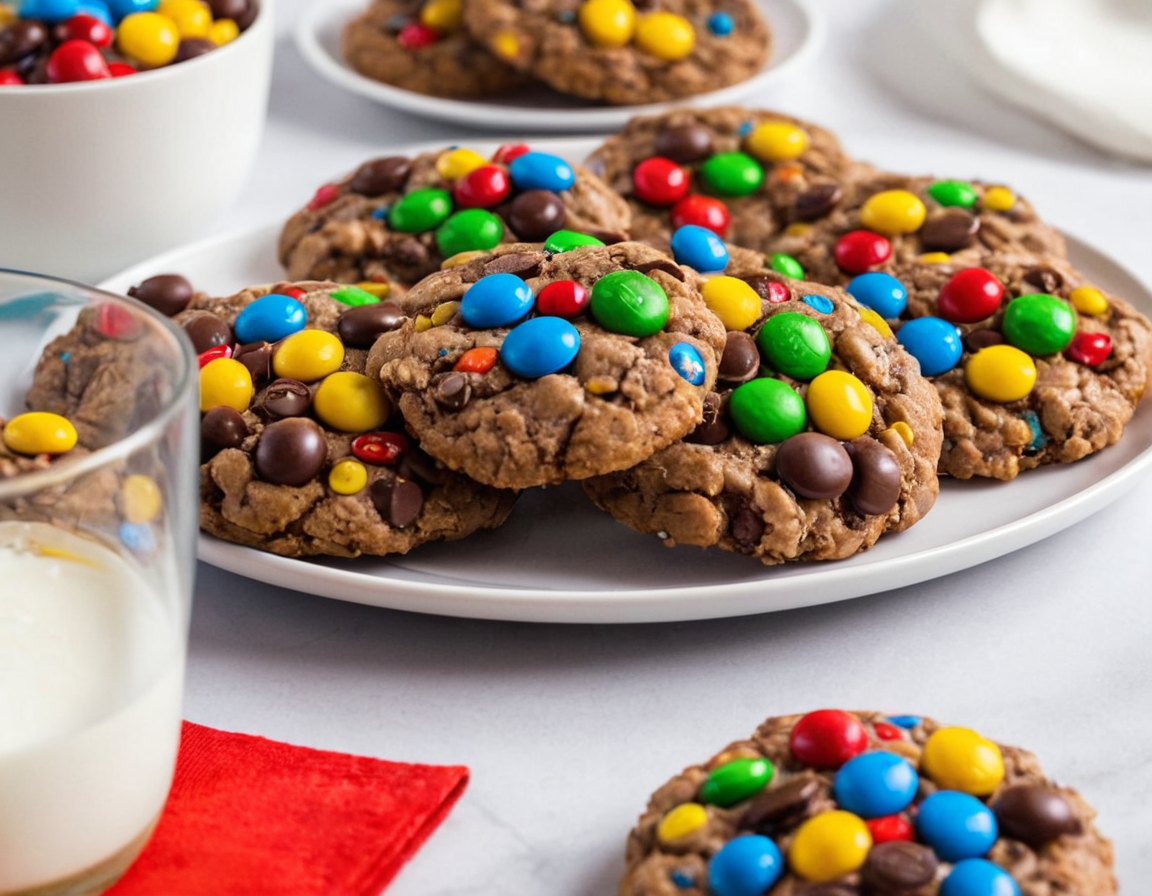 No-Bake M&M Cookies